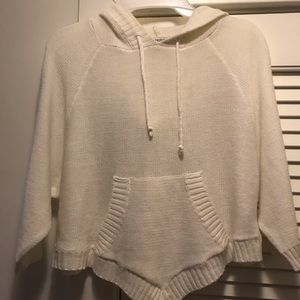 Poof Excellence White Crop Sweater, Size S